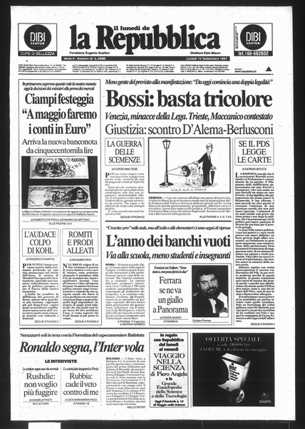 Il lunedì de La repubblica